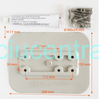 Klijuojama tvirtinimo platforma meškerių laikikliams ir kt. priedams Klijuojama tvirtinimo platforma meškerių laikikliams ir kt. priedams